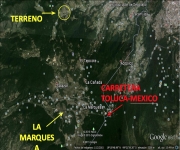 Venta de terreno en carretera Toluca- México, Huixcuilucan de Degollado ( a 5 min de la marquesa) 